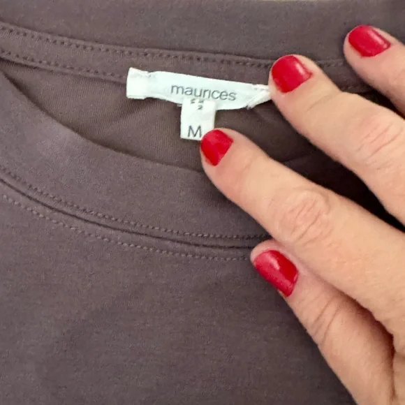 Maurice’s Cloud Scuba Knit Crew Neck Sweatshirt size M Purple - Picture 3 of 7